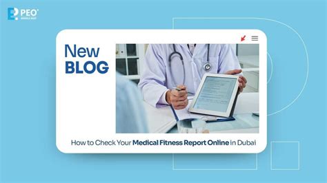 How to check your medical fitness report online in Dubai .